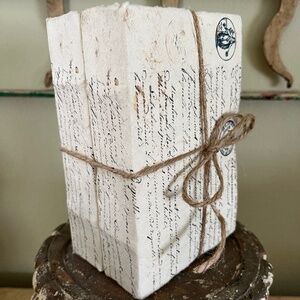 RESTORATION HARDWARE Set of 2 - Petite Tome Linen Books